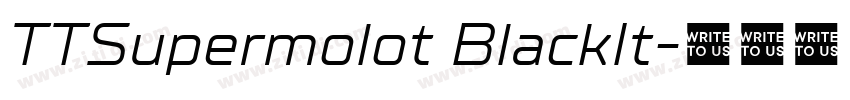 TTSupermolot BlackIt字体转换